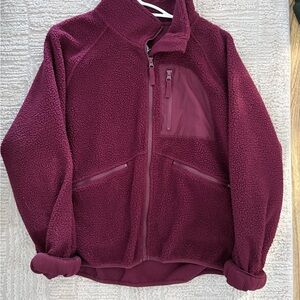 Mondetta Burgundy Fleece Jacket